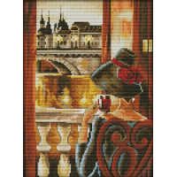 Купить Вышивка крестиком Дама у окна 27х37 см (арт. MK031) Купить Вышивка крестиком Дама у окна 27х37 см (арт. MK031)