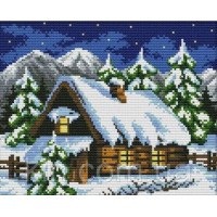 Купить Вышивка крестиком Снежная ночь 29х22 см (арт. MK065) счетный крест с нитками Купить Вышивка крестиком Снежная ночь 29х22 см (арт. MK065) счетный крест с нитками