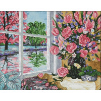 Купить Вышивка счетным крестиком на канве Аромат роз 57х47 см (арт. MK074) Купить Вышивка счетным крестиком на канве Аромат роз 57х47 см (арт. MK074)