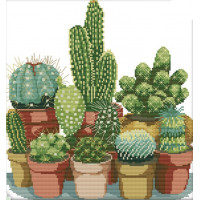 Купить Вышивание счетным крестом набор Семья кактусов 34х35 см (арт. MK081) Купить Вышивание счетным крестом набор Семья кактусов 34х35 см (арт. MK081)