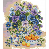 Купить Вышивание счетным крестом набор Букет с анютиных глазок 38х43 см (арт. MK082) Купить Вышивание счетным крестом набор Букет с анютиных глазок 38х43 см (арт. MK082)