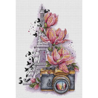 Купить Вышивка крестиком набор Магнолии в Париже 37х48 см (арт. MK147) канва СТ14 Купить Вышивка крестиком набор Магнолии в Париже 37х48 см (арт. MK147) канва СТ14