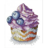 Купить Вышивка крестиком комплект с нитями Черничный десерт 16х19 см (арт. MK151) Купить Вышивка крестиком комплект с нитями Черничный десерт 16х19 см (арт. MK151)