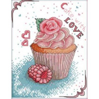 Купить Вышивка крестиком комплект с нитками Сладкий десерт 22х19 см (арт. MK155) Купить Вышивка крестиком комплект с нитками Сладкий десерт 22х19 см (арт. MK155)