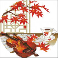 Купить Вышивка крестиком комплект с нитями Скрипка 36х36 см (арт. MK156) Купить Вышивка крестиком комплект с нитями Скрипка 36х36 см (арт. MK156)