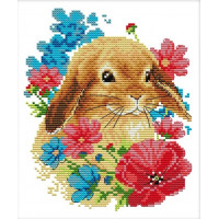 Купить Вышивка крестиком комплект с нитками Пушистый кролик 21х26 см (арт. MK164) Купить Вышивка крестиком комплект с нитками Пушистый кролик 21х26 см (арт. MK164)