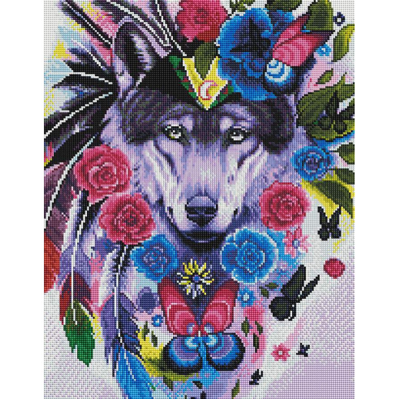 Вовк у квітах