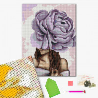 Дама з фіолетовим піоном