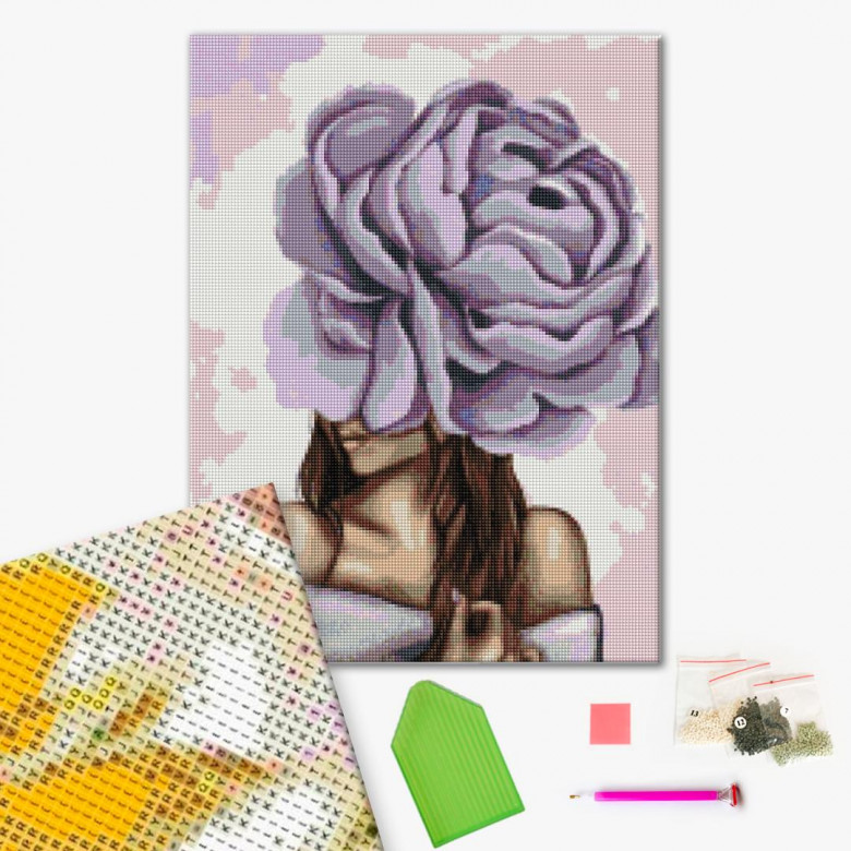 Дама з фіолетовим піоном