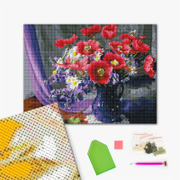 Букет в блакитний вазі