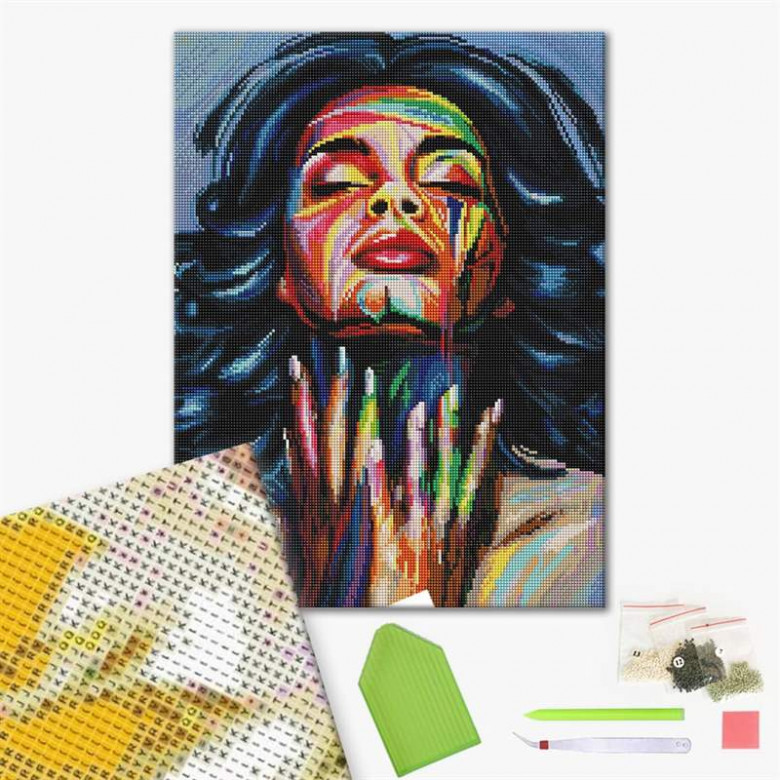 Дівчина в фарбах