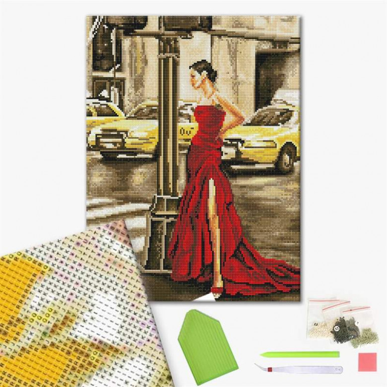 Дівчина і жовте таксі