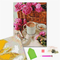 Піони в корзинці