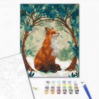 Лисиця в першому сніжку Лисиця в першому сніжку