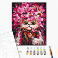 Киця в лілеях ©Маріанна Пащук