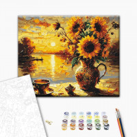 Соняшники на заході сонця © Oleg Loburak