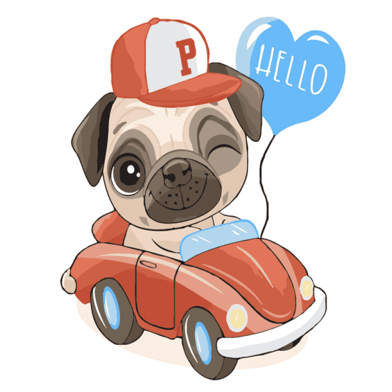 Вітаннячко від мопса