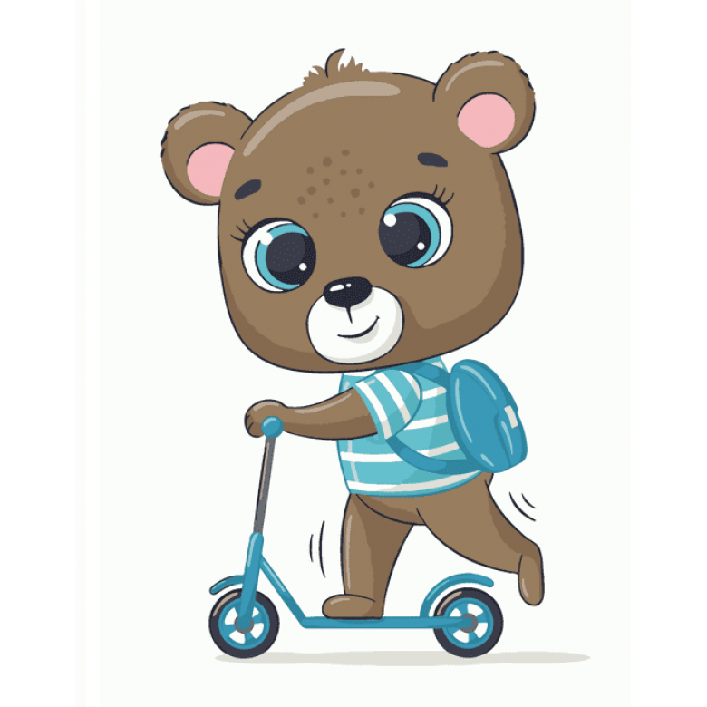 Ведмедик школярик