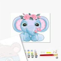 Слоник у віночку