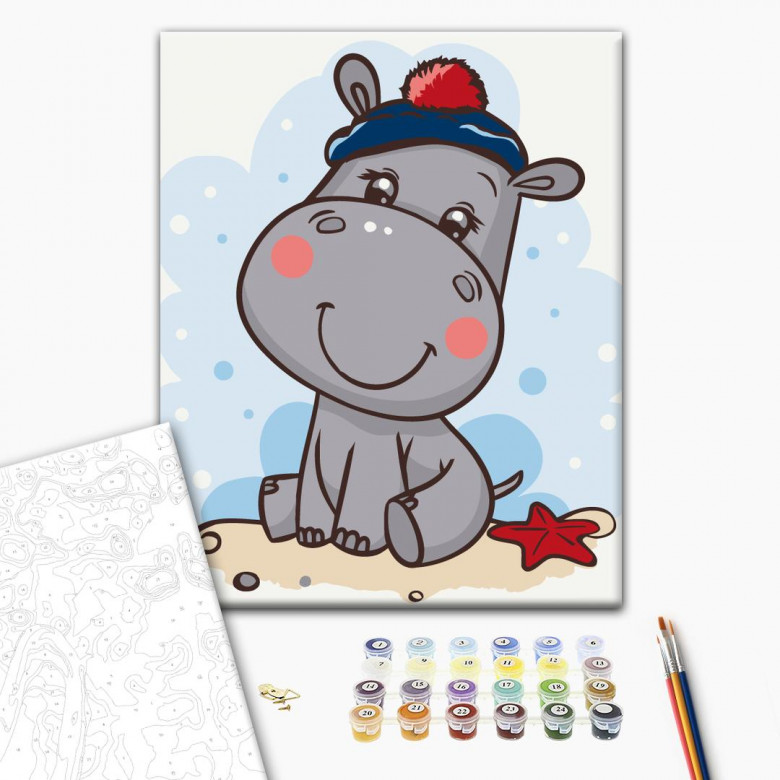 Бегемотик на відпочинку