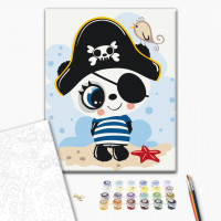 Панда у піратському капелюсі Панда у піратському капелюсі