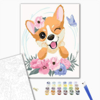 Коргі в квіточках Коргі в квіточках