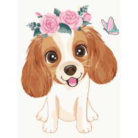 Песик в віночку