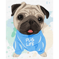 Яскравий мопсик