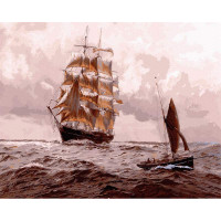 Вітрильник в бентежному морі