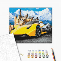 Lamborghini біля замку