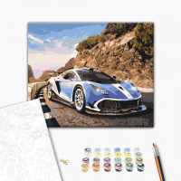 Спорткар в горах