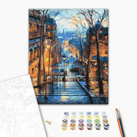 Вечірнє місто після дощу