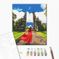 Мандрівниця біля храму Лемпуянг Мандрівниця біля храму Лемпуянг