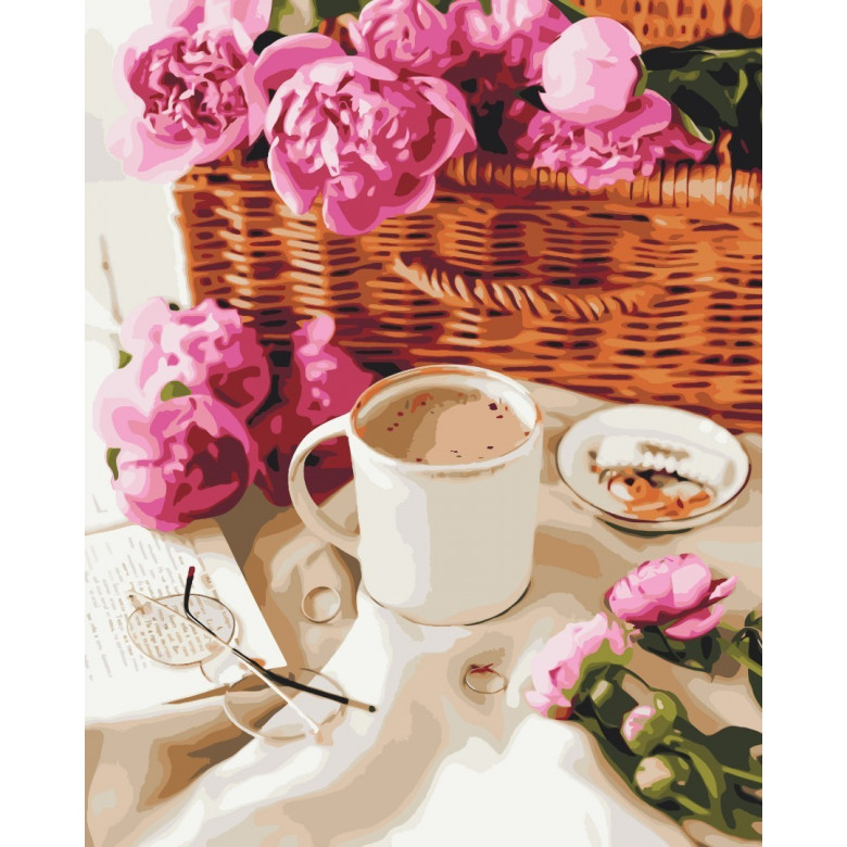 Піони в корзинці