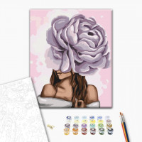 Дама з фіолетовим піоном © Viktoriia Chorna