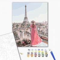 Дівчина і Ейфелева вежа Дівчина і Ейфелева вежа