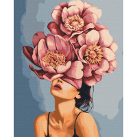 Дівчина в квітучій півонії © Mykhailyshyna Daria