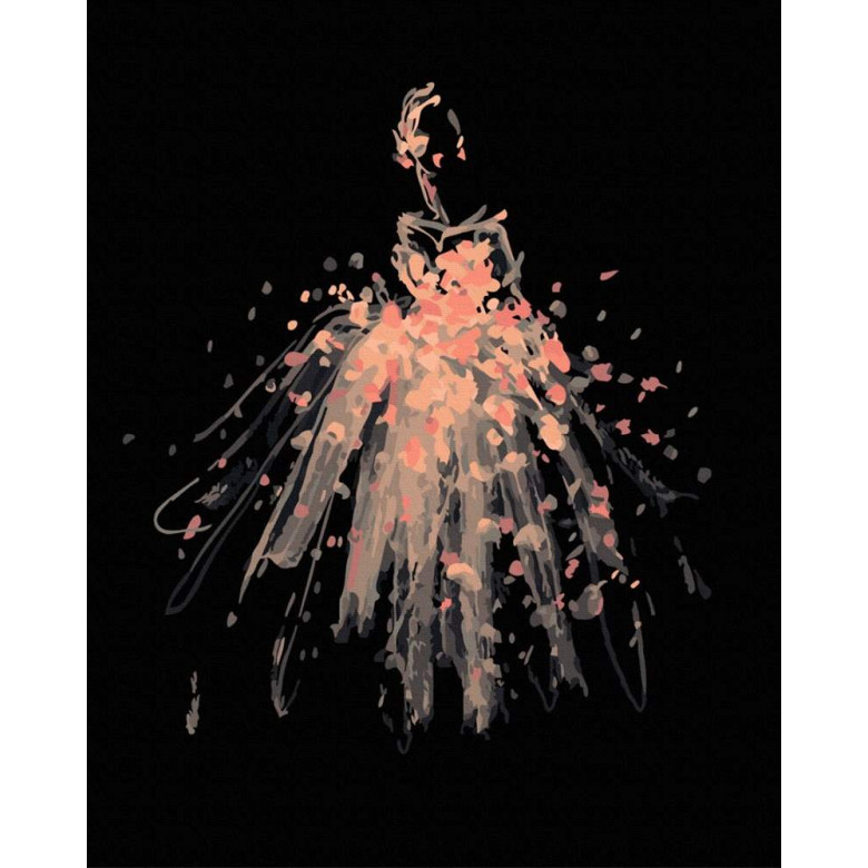 Ескіз квітучої сукні