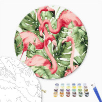 Фламінго в тропіках (Розмір M)