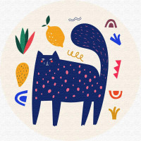 Синій мур (Розмір L)