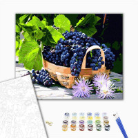 Корзина стиглого винограду Корзина стиглого винограду