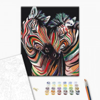 Пара райдужних зебр