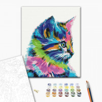 Котик у фарбі