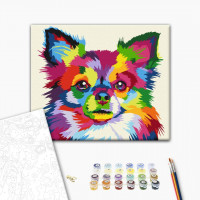 Різнобарвний песик