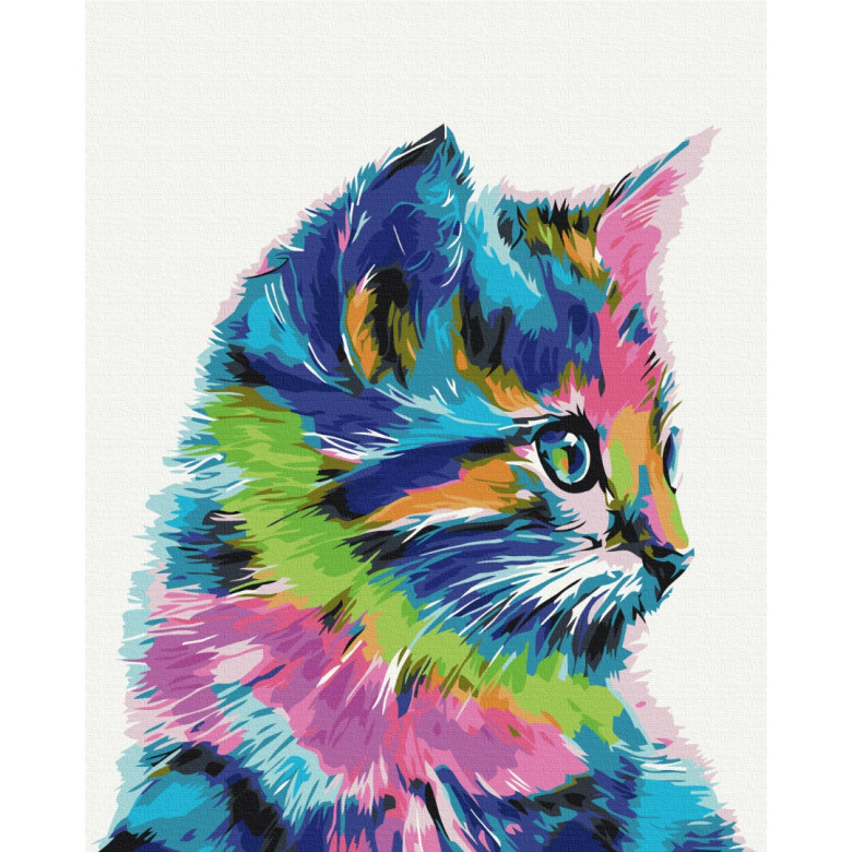 Котик у фарбі