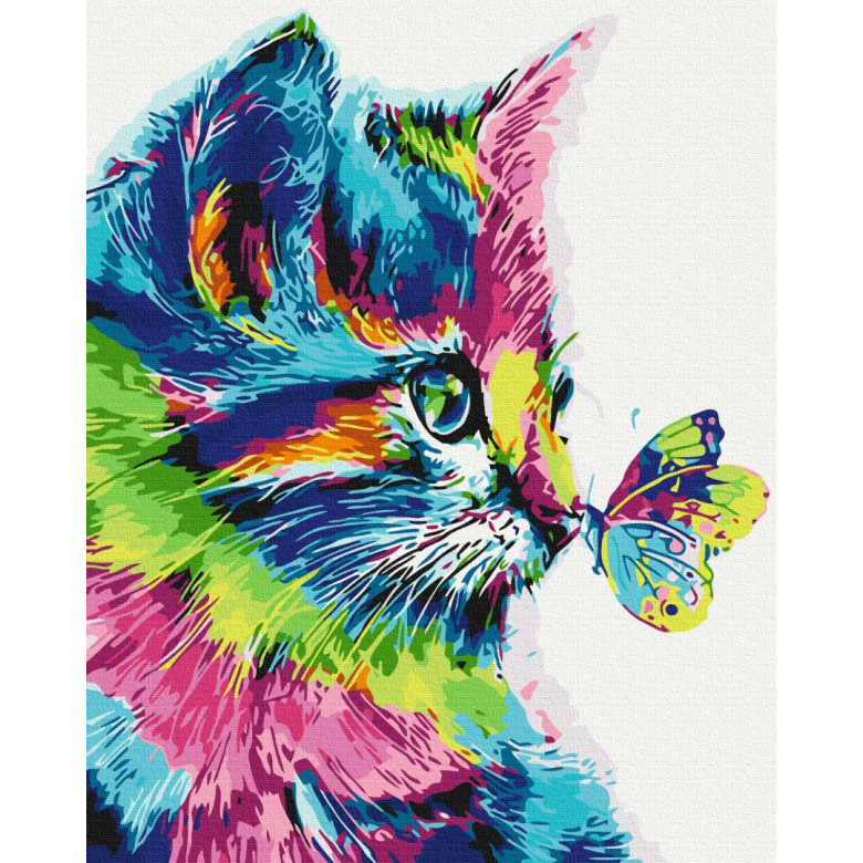 Котик у фарбі