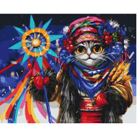 Киця Колядниця ©Маріанна Пащук