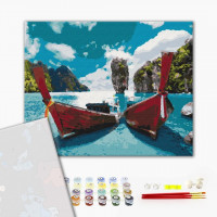 Човни в лагуні Човни в лагуні