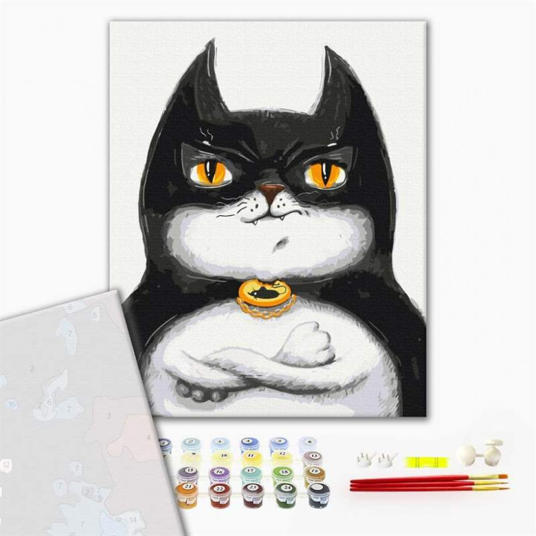 Котик Бетмен ©Маріанна Пащук