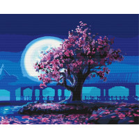 Сакура в місячному сяйві